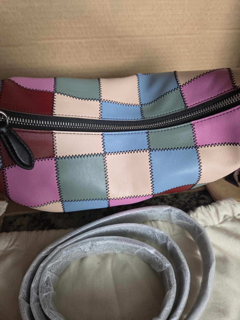 Coachtopia Multicolor Alter Ego Patchwork Leather Shoulder Bag - Picture 7 of 16
